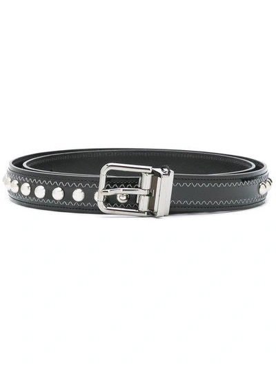 Shop Dolce & Gabbana Studded Belt In Black