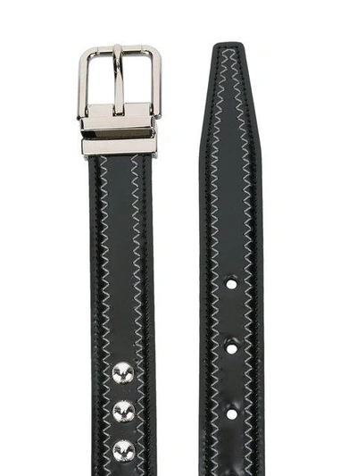 Shop Dolce & Gabbana Studded Belt In Black