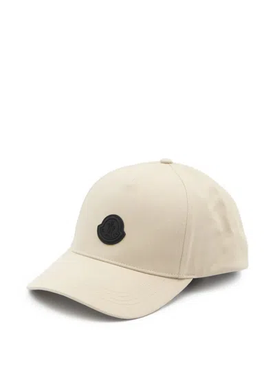 Moncler Baseball Cap Light Grey In Grey