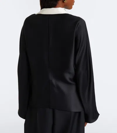 Rohe Satin Blouse In Black