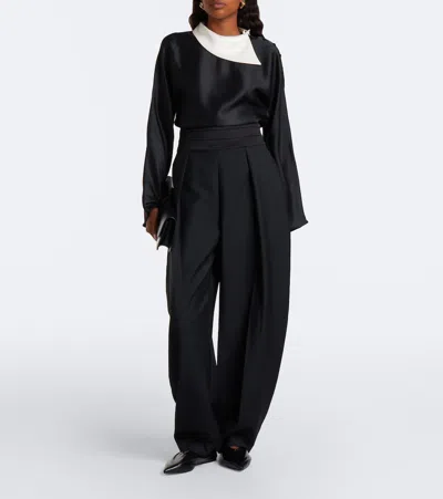 Rohe Satin Blouse In Black