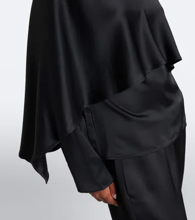 Rohe Caped Satin Top In Multi