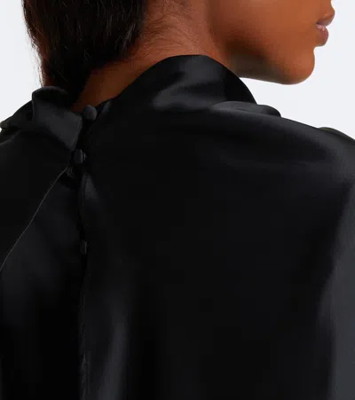 Rohe Caped Satin Top In Multi