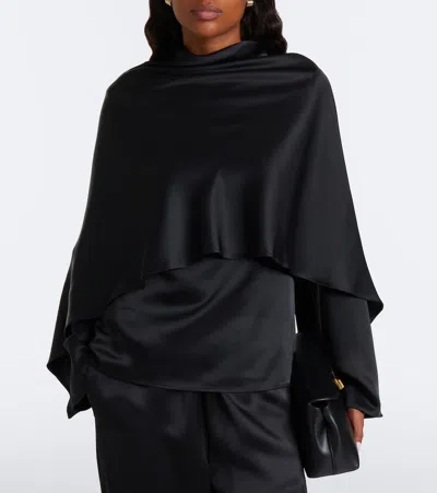 Rohe Caped Satin Top In Multi