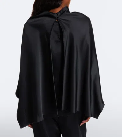 Rohe Caped Satin Top In Multi