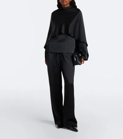 Rohe Caped Satin Top In Multi