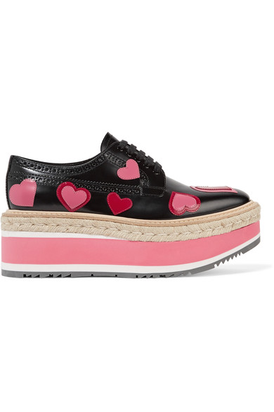 prada heart sneakers