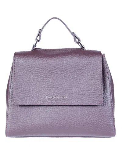 Orciani Small Structured Textured Leather Shoulder Bag In Pattern