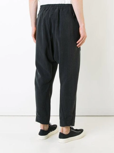 Shop Abasi Rosborough Dropped Crotch Track Pants - Grey