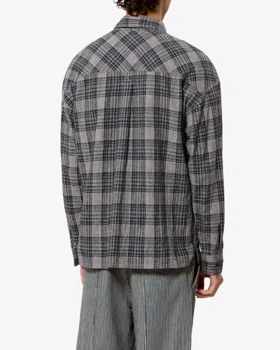 Isabel Marant Vittorio Check-pattern Shirt In Gray