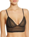 CALVIN KLEIN SHEER LACE TRIANGLE BRALETTE,QF1846