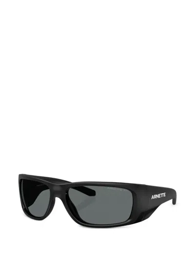 Arnette Flipside Rectangle-frame Sunglasses In Black