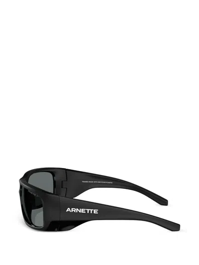 Arnette Flipside Rectangle-frame Sunglasses In Black