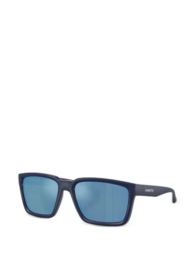 Arnette Plot Twist Square-frame Sunglasses In Blue