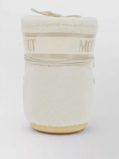 Moon Boot Shearling-effect Logo-print Snow Boots In White