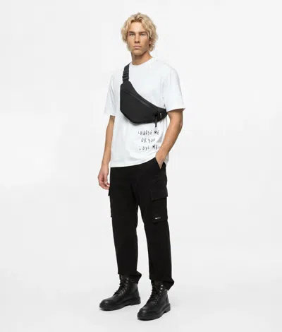 Kl Jeans Coated Technical-leather Sling Bag