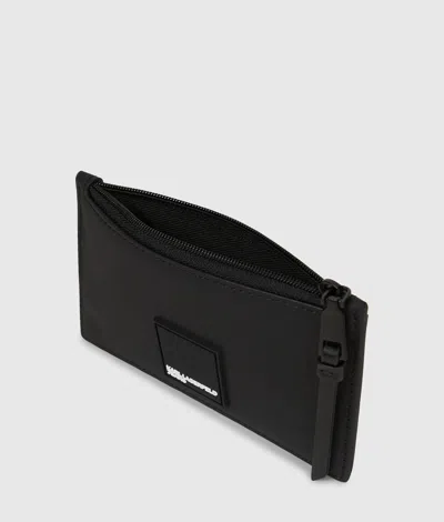 Kl Jeans Coated Technical-leather Cardholder