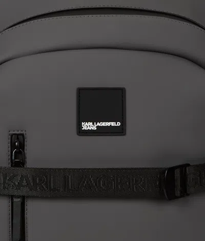 Kl Jeans Coated Technical-leather Backpack