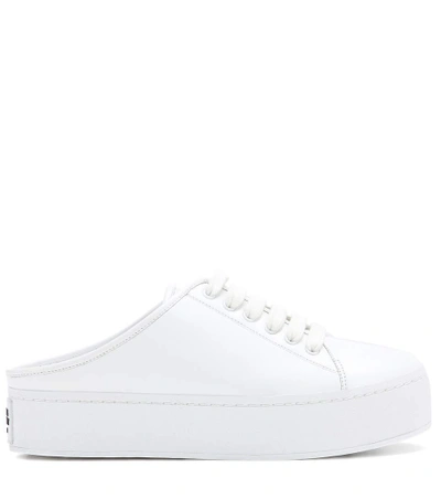 Shop Opening Ceremony Cici Slide Leather Sneakers In White