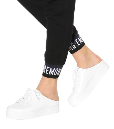 Shop Opening Ceremony Cici Slide Leather Sneakers In White