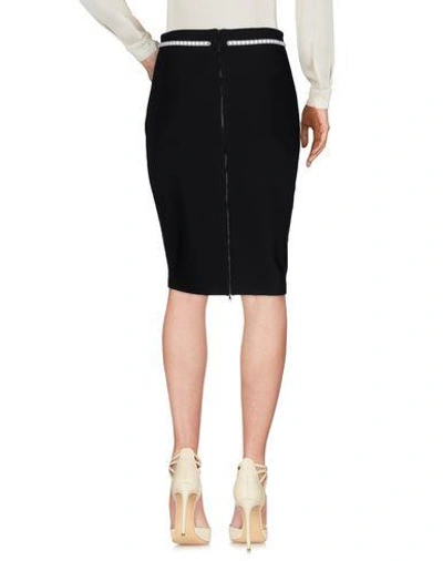 Shop Mugler Knee Length Skirt In Black