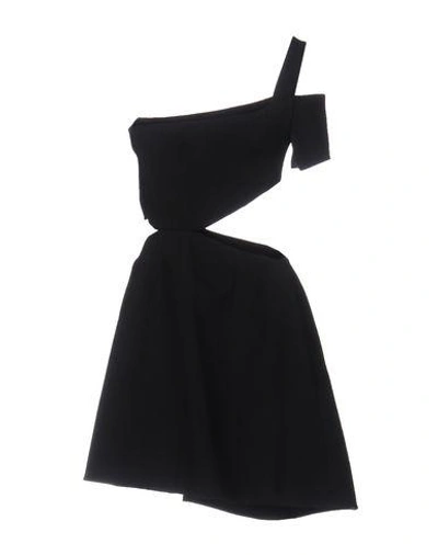 Shop Mugler Short Dress In Black