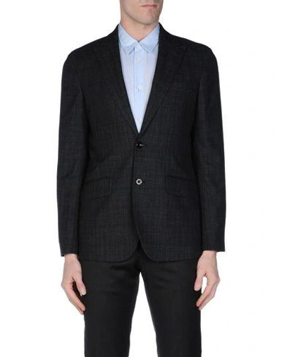 Shop Hardy Amies Blazer In Dark Blue