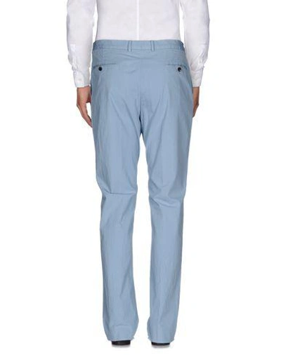 Shop Hardy Amies Casual Pants In Sky Blue
