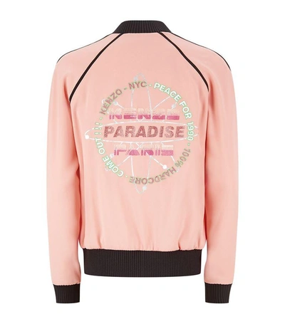 Shop Kenzo Satin Paradise Bomber Jacket