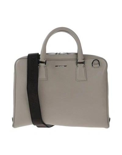 Ermenegildo Zegna Handbag In Grey