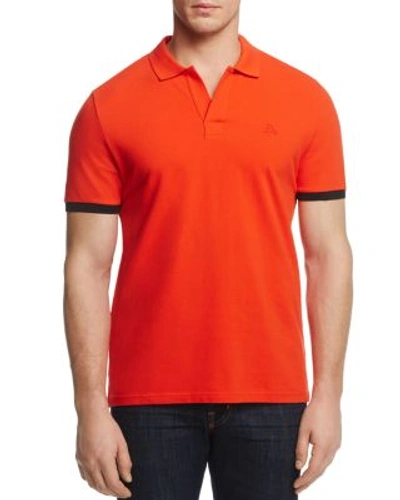 Shop Vilebrequin Cotton Pique Regular Fit Polo In Poppy Red