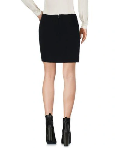 Shop Mugler Mini Skirts In Black