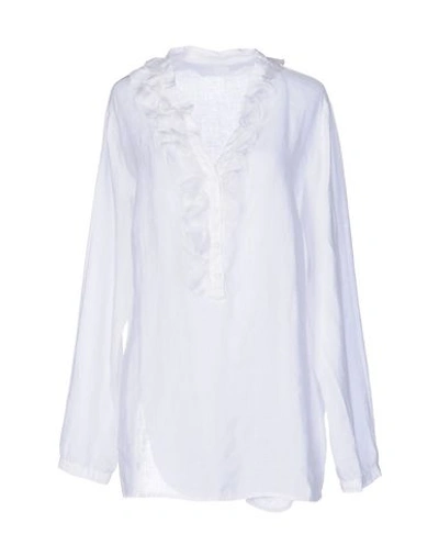 120% Lino Blouse In White