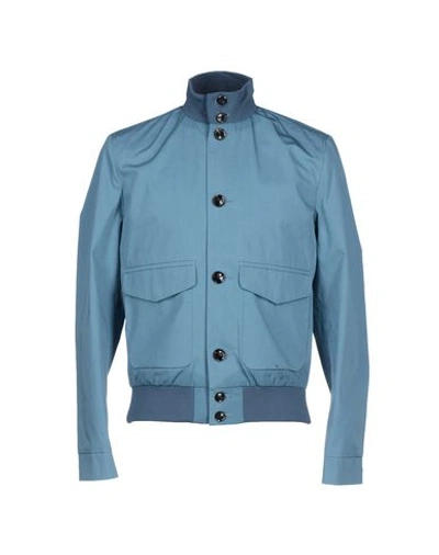 Hardy Amies Bomber In Pastel Blue