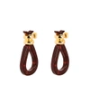 LOEWE Dark Brown 'Knot' Earring,SBZ178465