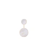 MARNI Lily White Horn Brooch,210000012392