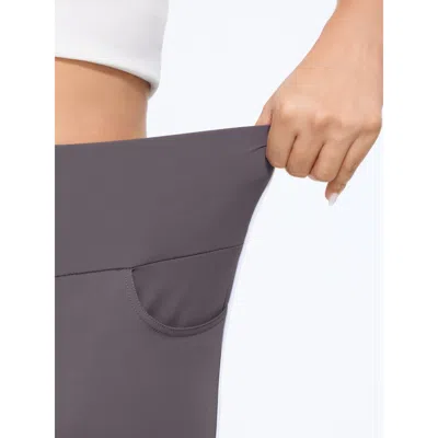 Bloomchic Stretch Solid Pocket Leggings In Heather