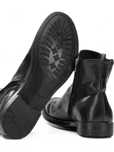 Officine Creative Hive 036 Side-zip Leather Boots In Black