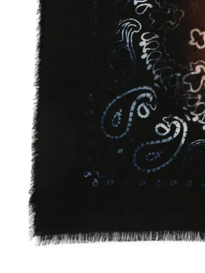 Destin Check Wool Scarf In Multi