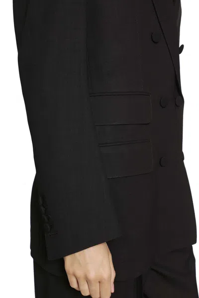 Tom Ford Light Virgin Wool Double-breasted Blazer In Brown