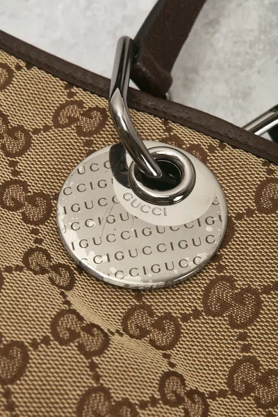 Pre-owned Gucci Eclipse Tote Bag In Brown