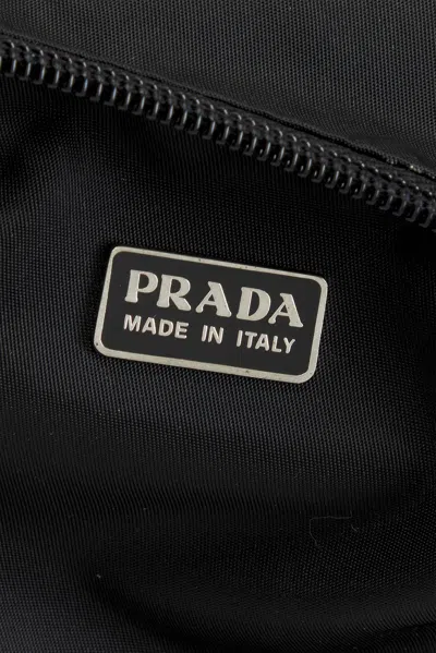 Pre-owned Prada Tessuto Pouch In Black