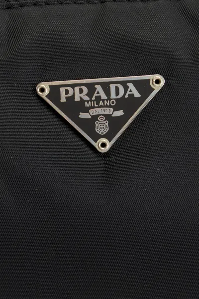 Pre-owned Prada Tessuto Pouch In Black
