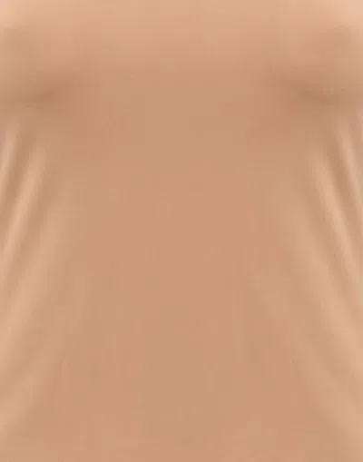 Mm6 Maison Margiela Basic T-shirts In Brown
