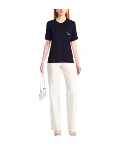 Marni Basic Solidcolor Tshirt In Blue