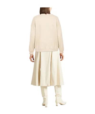Brunello Cucinelli Solid Colour Sweatshirts In White