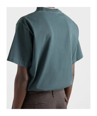 Prada Cotton T-shirt In Green