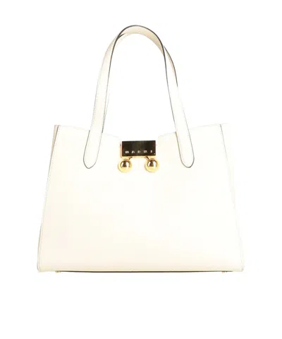 Marni Solid Colour Handbags In White