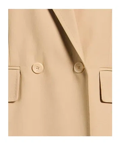 Max Mara Fitted Double-breasted Suit In Neutral