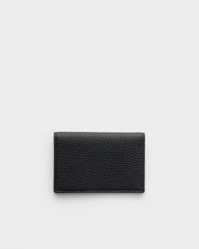 Prada Leather Card Holder In Black